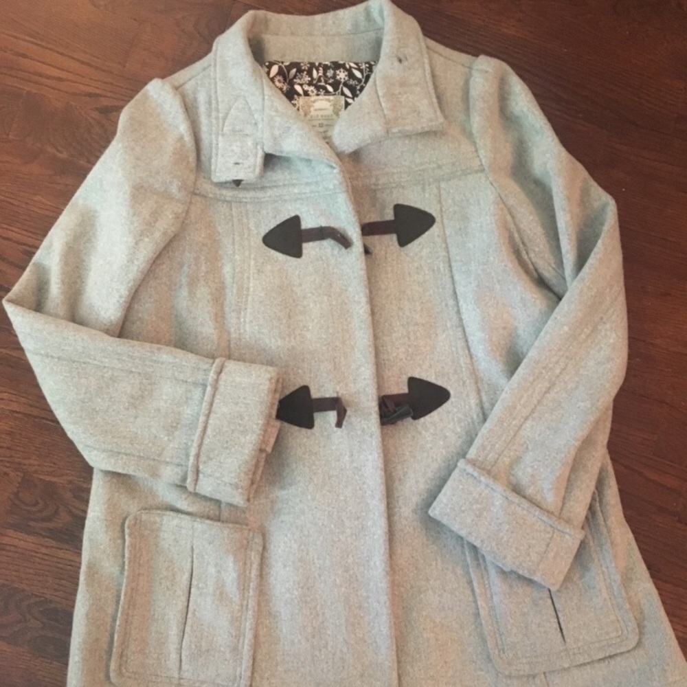 Wool maternity pea coat